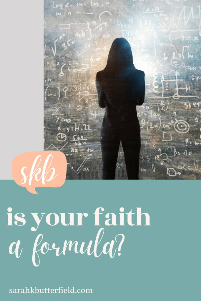 Is your faith a formula?