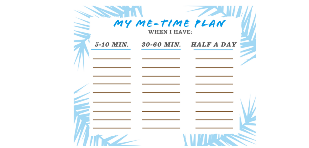 A free worksheet to help you brainstorm a list of playful activities that bring you joy